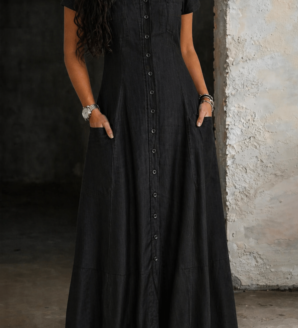 Autumn - Long Denim Dress