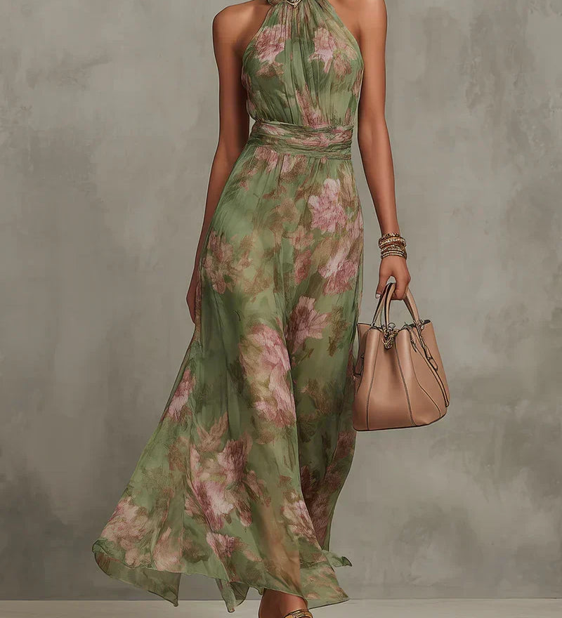 Amy - Pleated Maxi Dress