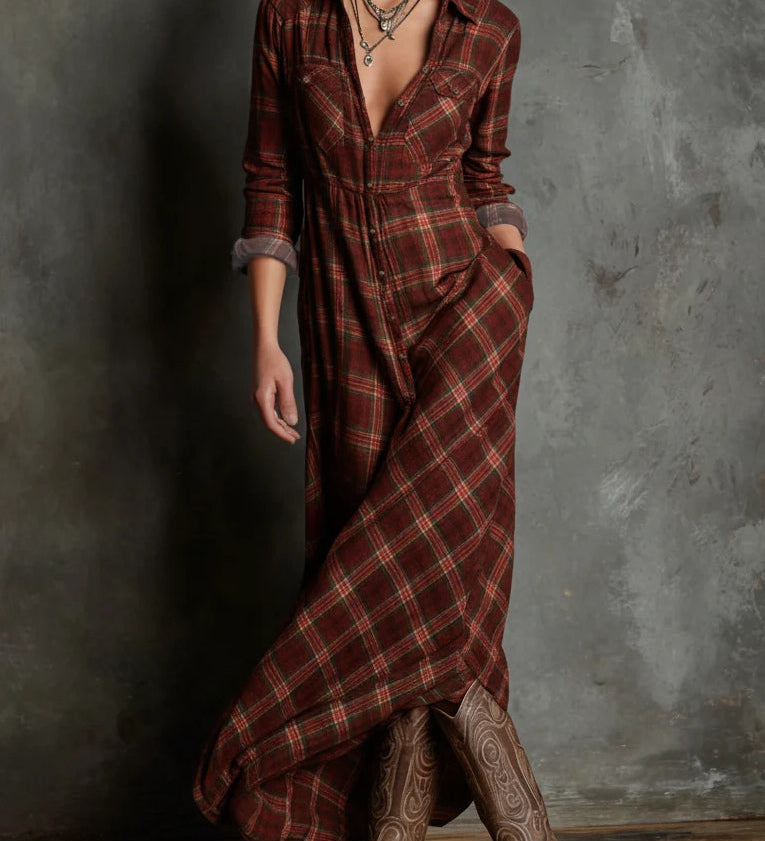 Lisa - Long Shirt Dress