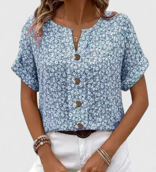 Sabine - Elegant Floral Summer Top